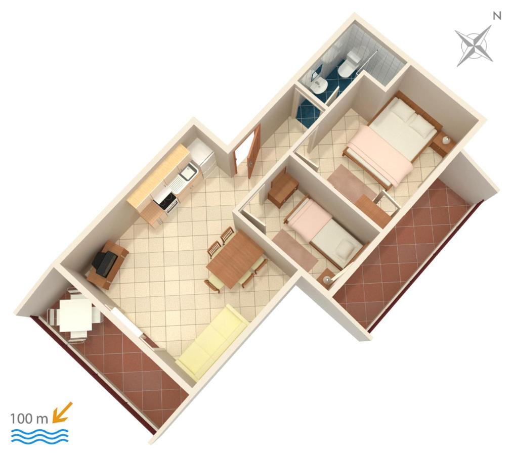 Apartments By The Sea Vinisce, Trogir - 5229 Ngoại thất bức ảnh